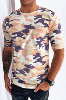 Koszulka męska beżowa moro Dstreet RX5251