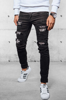 Spodnie męskie jeansowe czarne Dstreet UX4101