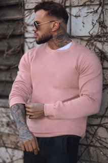 Bluza męska gładka różowa Dstreet BX5083z