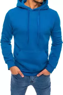 Bluza męska z kapturem błękitna Dstreet BX5081