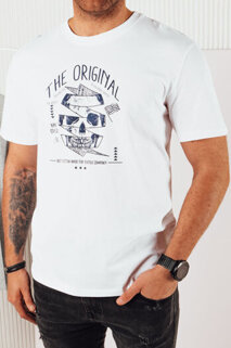 Koszulka męska z nadrukiem biała Dstreet RX5379