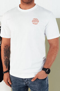 Koszulka męska z nadrukiem biała Dstreet RX5415