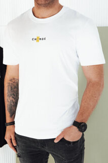 Koszulka męska z nadrukiem biała Dstreet RX5460