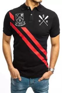 Koszulka polo męska czarna Dstreet PX0364