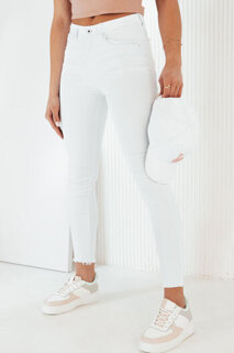 Spodnie damskie jeansowe NAVILES białe Dstreet UY1987