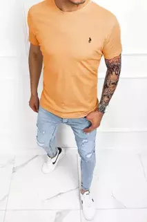 T-shirt męski basic pomarańczowy Dstreet RX4968