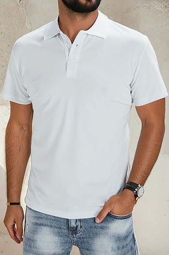 Koszulka polo męska biała Dstreet PX0514
