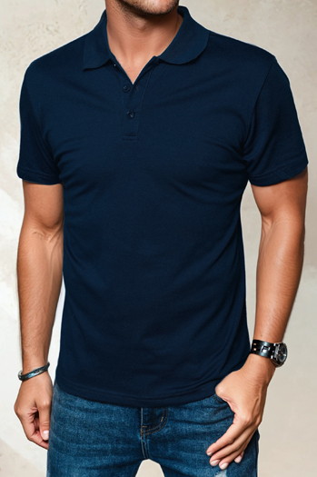 Koszulka polo męska granatowa Dstreet PX0553