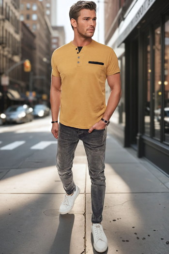 Koszulka męska ala polo khaki Dstreet RX5632