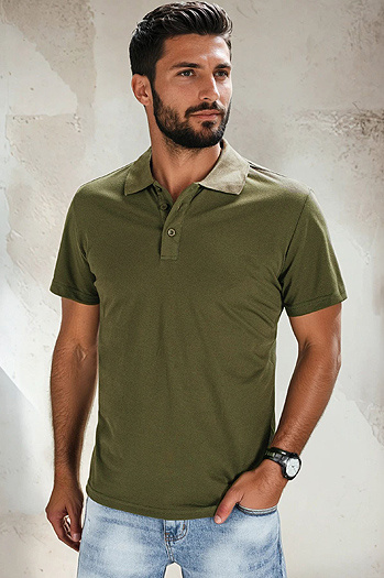 Koszulka polo męska zielona Dstreet PX0511