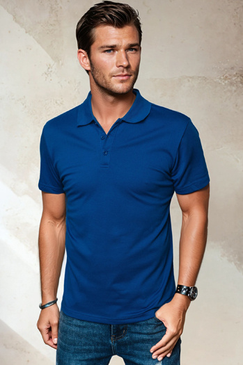 Koszulka polo męska niebieska Dstreet PX0551