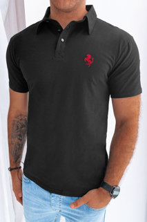 Koszulka męska polo czarna Dstreet PX0588
